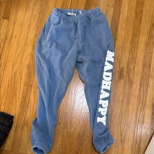 Madhappy Unisex Sweatd in Blue with White Logo